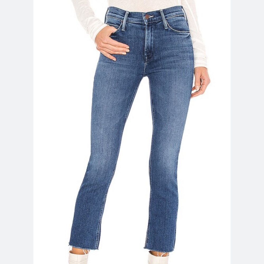 MOTHER Denim - Mid Rise Dazzler Crop Fray in We're All in This Together 27